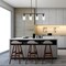 Designers Fountain Cedar Lane 60 Watt 4 Light Matte Black Pendant with Clear Etched Glass Shade D236M-IS-MB - alternate 2
